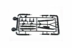 0115255 | Tamiya Wild Willy 2 Black Body Roll Bars & Spot Light (Parts Bag K)