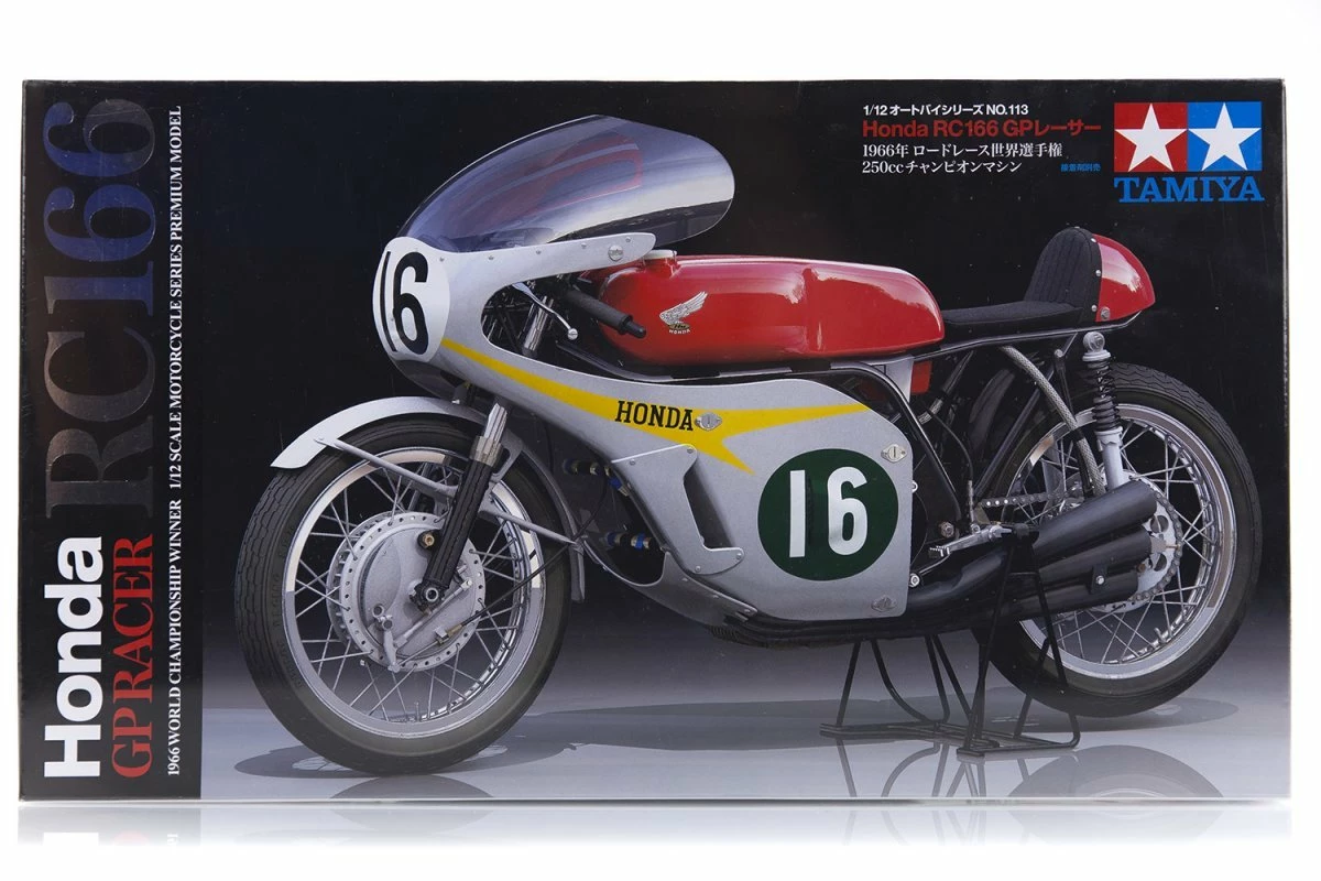 14113 | Tamiya 1/12 Honda RC166 GP Racer Motorcycle Plastic Model Kit
