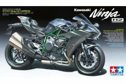 14136 | Tamiya 1/12 Kawasaki Ninja H2 Carbon Motorcycle Plastic Model Kit