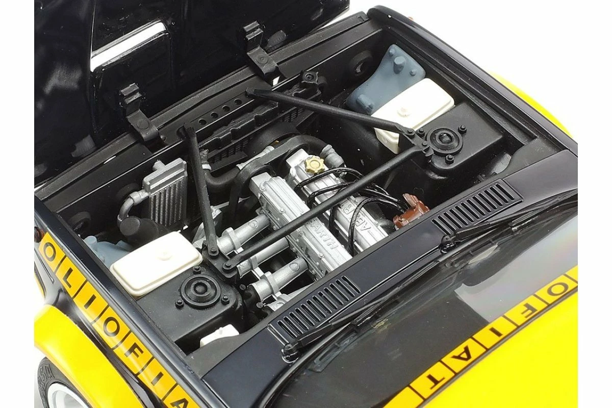 20069 | Tamiya 1/20 Fiat 131 Abarth Rally Olio Fiat Scaled Plastic Model Kit - Image 4