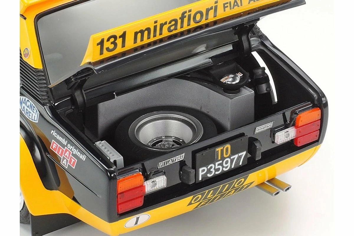 20069 | Tamiya 1/20 Fiat 131 Abarth Rally Olio Fiat Scaled Plastic Model Kit - Image 5