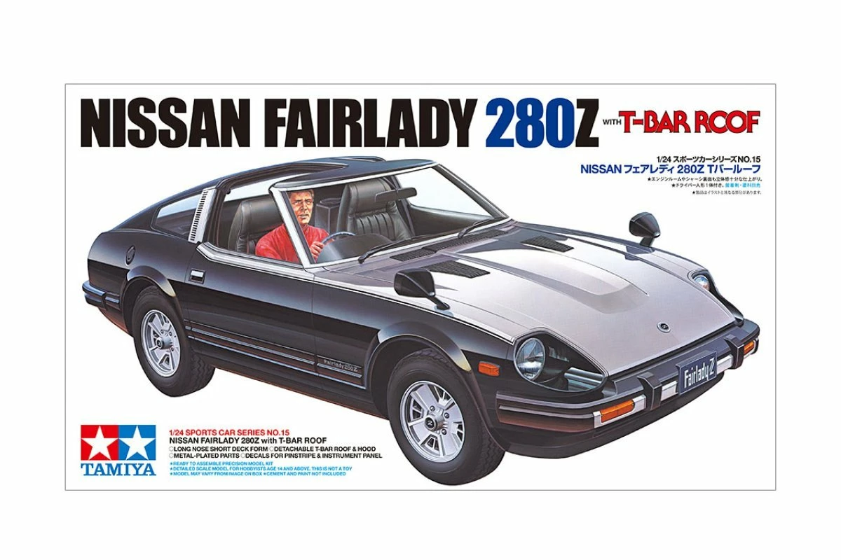 24015 | Tamiya 1/24 Nissan Fairlady 280Z With T-Bar Roof Scaled Plastic Model Kit