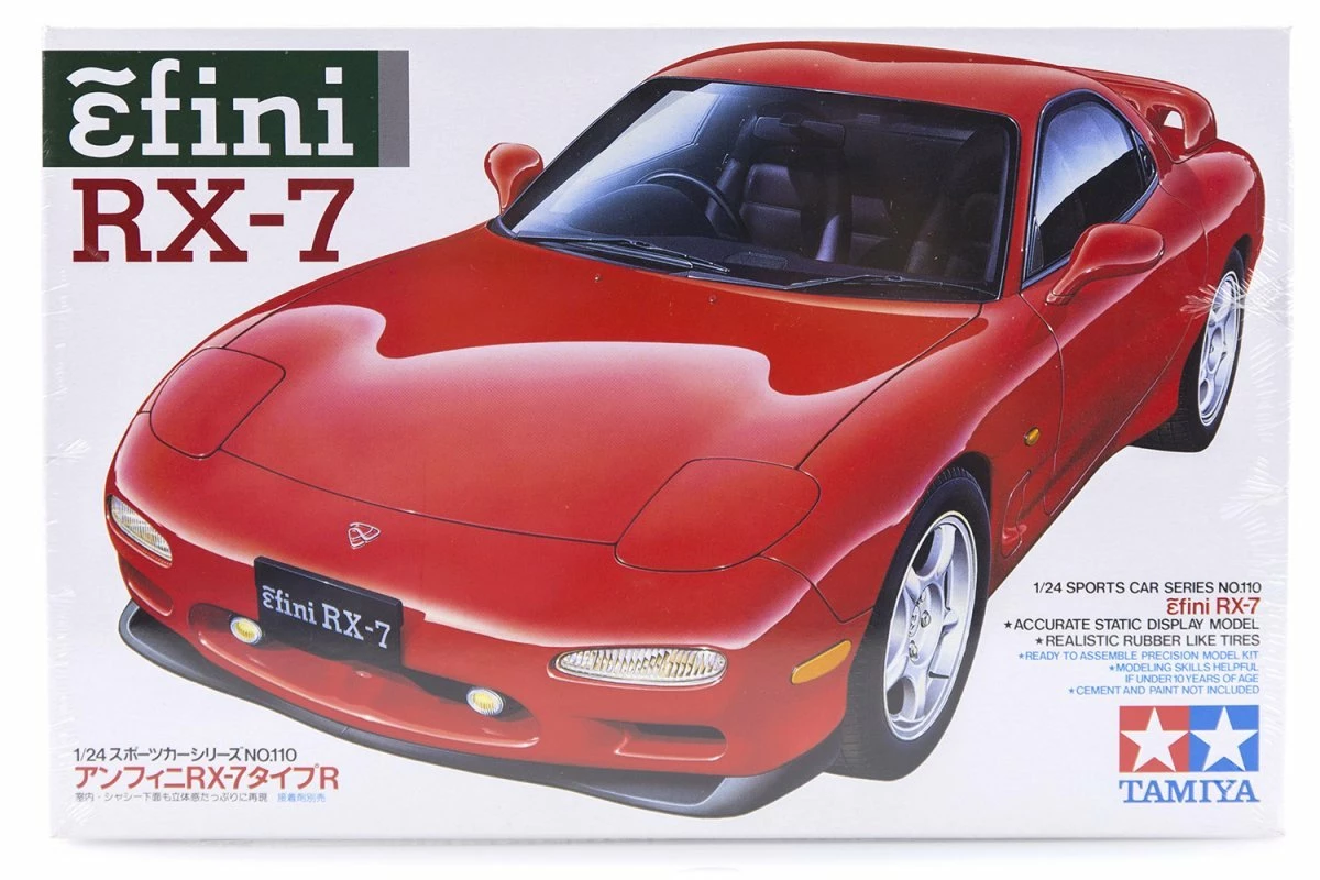 24110 | Tamiya 1/24 Mazda Efini RX-7 Scaled Plastic Model Kit