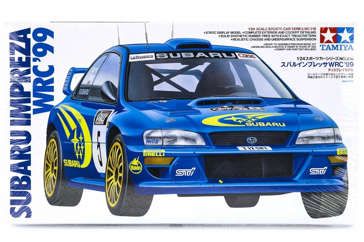 24218 | Tamiya 1/24 Subaru Impreza WRC`99 Scaled Plastic Model Kit