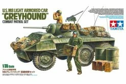 25196 | Tamiya 1/35 U.S. M8 Greyhound Light Armored Car Scaled Plastic Model Kit