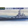 31613 | Tamiya 1/700 U.S. BB-63 Missouri Battleship (Waterline Series) Plastic Model Kit