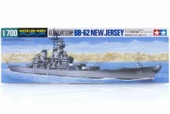 31614 | Tamiya 1/700 U.S. BB-62 New Jersey Battleship (Waterline Series) Plastic Model Kit