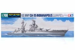 31804 | Tamiya 1/700 U.S. Navy CA-35 Indianapolis Heavy Cruiser Plastic Model Kit