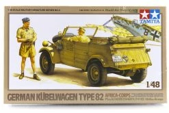 32503 | Tamiya 1/48 German Kubelwagen Type 82 Africa-Corps Scaled Plastic Model Kit