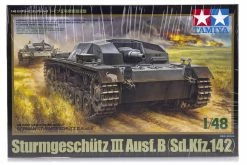 32507 | Tamiya 1/48 German Sturmgeschutz III Ausf.b (Sd.Kfz.142) Plastic Model Kit