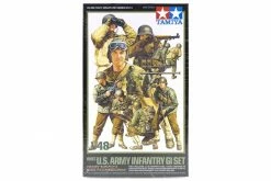 32513 | Tamiya 1/48 U.S. WWII Army Infantry GI Set Scaled Plastic Model Kit