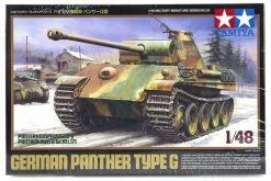 32520 | Tamiya 1/48 German Panzerkampfwagen (Sk.Kfz. 171) Type G Panther Tank Scaled Plastic Model Kit