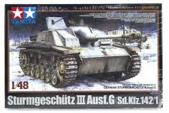 32525 | Tamiya 1/48 German Sturmgeschutz III Ausf.G (Sd.Kfz.142/1) Tank Plastic Model Kit