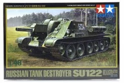 32527 | Tamiya 1/48 Russian SU-122 Tank Destroyer Scaled Plastic Model Kit