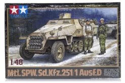 32564 | Tamiya 1/48 German Mtl.SPW.Sd.Kfz.251/1 Ausf.D Half-Track Scaled Plastic Model Kit