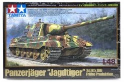 32569 | Tamiya 1/48 German Panzerjager Jagdtiger (Sk.Kfz. 186) Fruhe Production Tank Scaled Plastic Model Kit