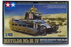 32572 | Tamiya 1/48 British Matilda Mk. III/IV Infantry Tank Scaled Plastic Model Kit