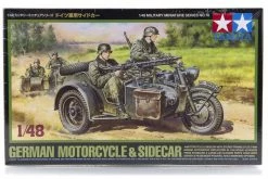 32578 | Tamiya 1/48 German Motorcycle & Sidecar Scaled Plastic Model Kit