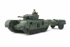 32594 | Tamiya 1/48 British Churchill (Mk.VII) Crocodile Tank Scaled Plastic Model Kit