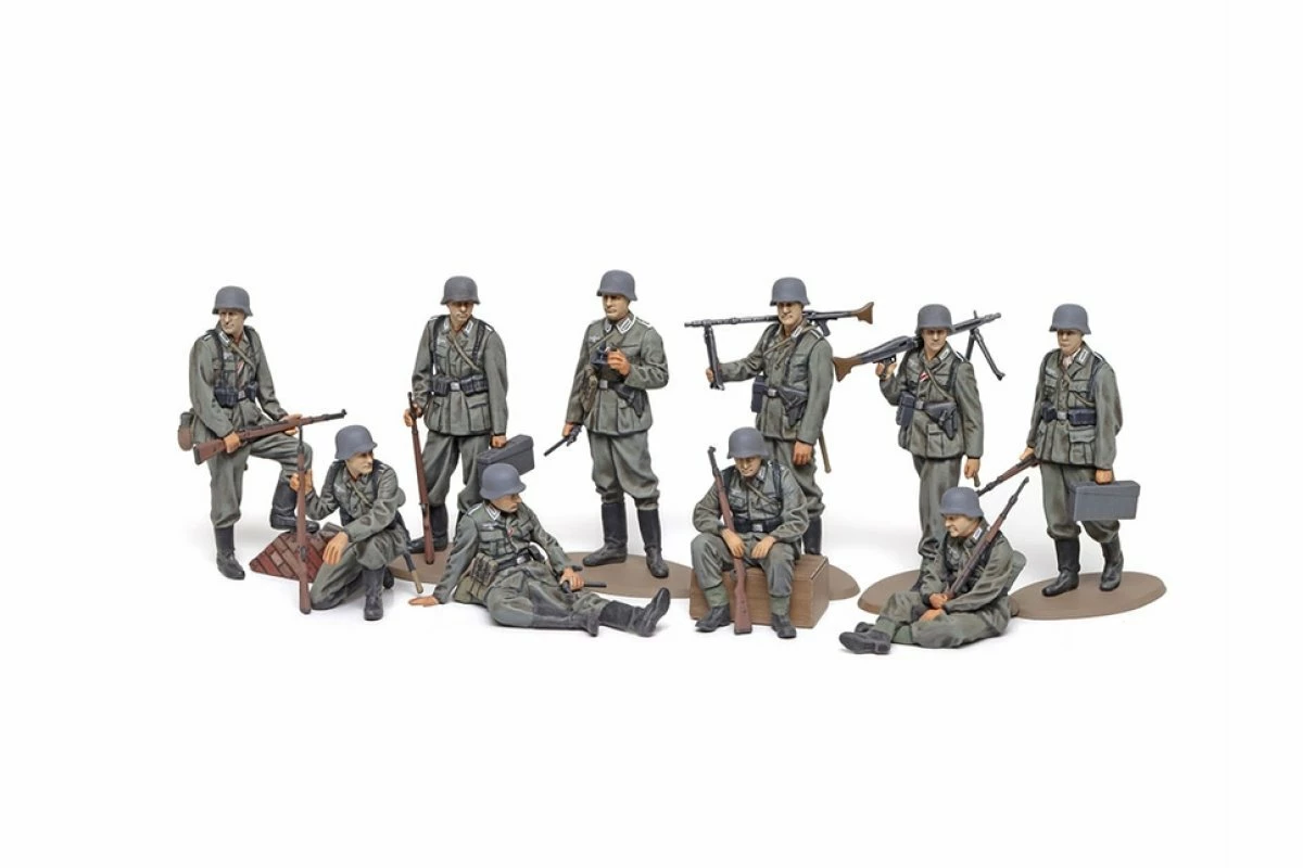 32602 | Tamiya 1/48 Military Miniature Series WWII German Infantry Scaled Plastic Model Kit