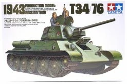 35059 | Tamiya 1/35 Russian 1943 T34/76 Tank Scaled Plastic Model Kit