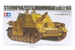 35077 | Tamiya 1/35 German Sturmpanzer IV Brummbar (Sd.Kfz.166) Scaled Plastic Model Kit