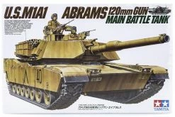 35156 | Tamiya 1/35 U.S. M1A1 Abrams W/ 120mm Main Gun Tank Plastic Model Kit