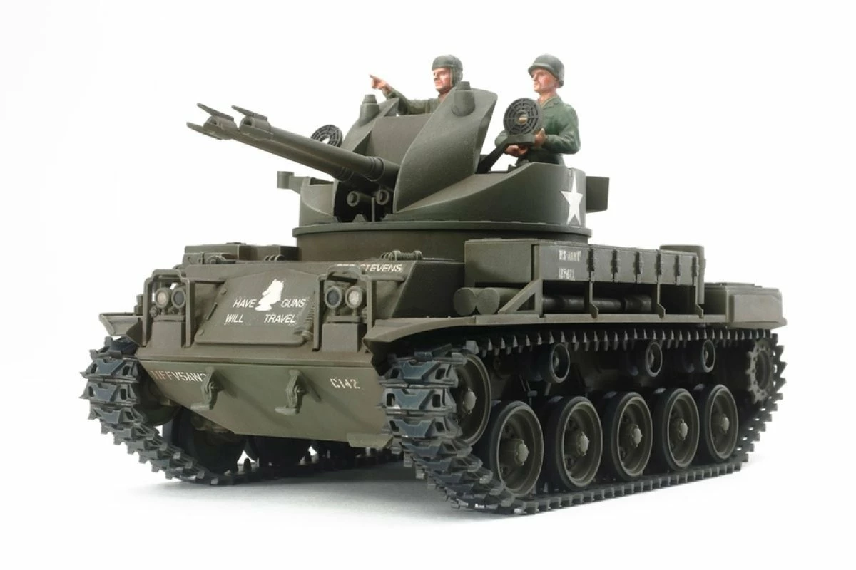 35161 | Tamiya 1/35 U.S. M42 Duster Self-Propelled Anti-Aircraft Gun Scaled Plastic Model Kit - Image 2