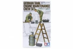 35180 | Tamiya 1/35 German Tank Engine Maintenance Crew Set Scaled Plastic Model Kit