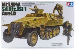 35195 | Tamiya 1/35 German Mti.SPW. Ausf.D Half-Track (Sd.Kfz.251/1)Scaled Plastic Model Kit