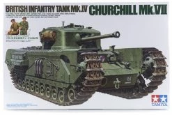 35210 | Tamiya 1/35 British Churchill (Mk.VII) Infantry Tank Scaled Plastic Model Kit