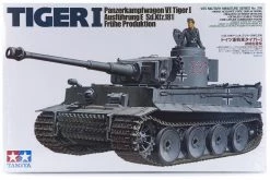 35216 | Tamiya 1/35 German Panzerkampfwagen VI Tiger 1 Ausfuhrung E (Sd.Kfz.181) Fruhe Produktion Tank Scaled Plastic Model Kit