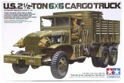 35218 | Tamiya 1/35 U.S. 2 1/2-Ton 6x6 Cargo Truck Scaled Plastic Model Kit