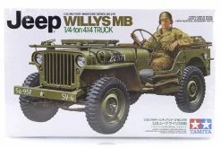 35219 | Tamiya 1/35 U.S. Willys MB Jeep Truck Scaled Plastic Model Kit