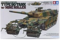 35236 | Tamiya 1/35 Japanese Type 90 Tank W/ Mine Roller Scaled Plastic Model Kit