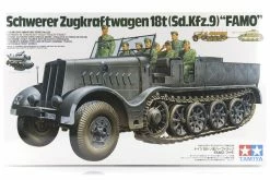 35239 | Tamiya 1/35 German Schwerer Zugkraftwagen 18 Ton Famo Half-Track (Sd.Kfz.9) Scaled Plastic Model Kit