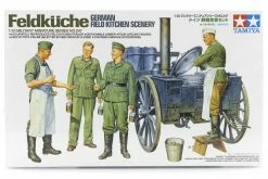 35247 | Tamiya 1/35 German Feldkuche Field Kitchen Scenery Scaled Plastic Model Kit