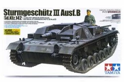 35281 | Tamiya 1/35 German Sturmgeschutz III Ausf.b (Sd.Kfz.142) Plastic Model Kit