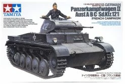 35292 | Tamiya 1/35 German Panzerkampfwagen II Ausf. A/B/C (Sd.Kfz. 121) French Campaign Tank Scaled Plastic Model Kit