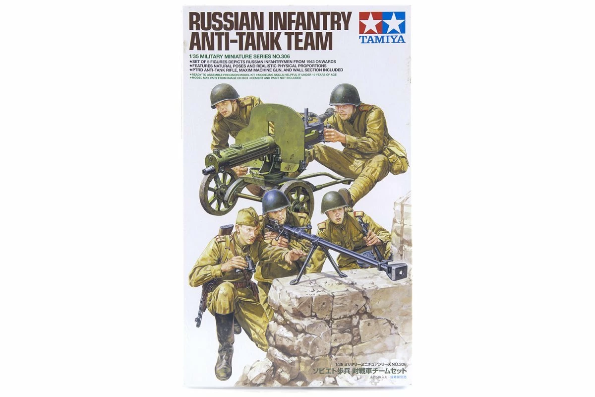 35306 | Tamiya 1/35 Russian Infantry Anti-Tank Team Scaled Plastic Model Kit