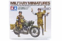 35316 | Tamiya 1/35 British BSA M20 Motorcycle W/ Military Police Set Scaled Plastic Model Kit