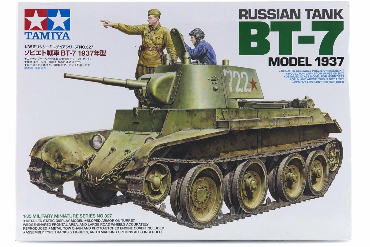35327 | Tamiya 1/35 Russian 1937 BT-7 Tank Scaled Plastic Model Kit
