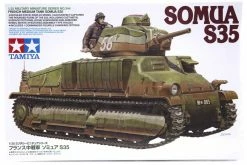 35344 | Tamiya 1/35 French Medium Somua S35 Tank Scaled Plastic Model Kit