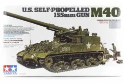 35351 | Tamiya 1/35 U.S. M40 Self-Propelled Gun Scaled Plastic Model Kit