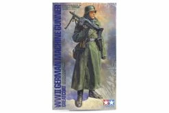 36306 | Tamiya 1/16 German WWII Machine Gunner W/ Greatcoat Scaled Plastic Model Kit