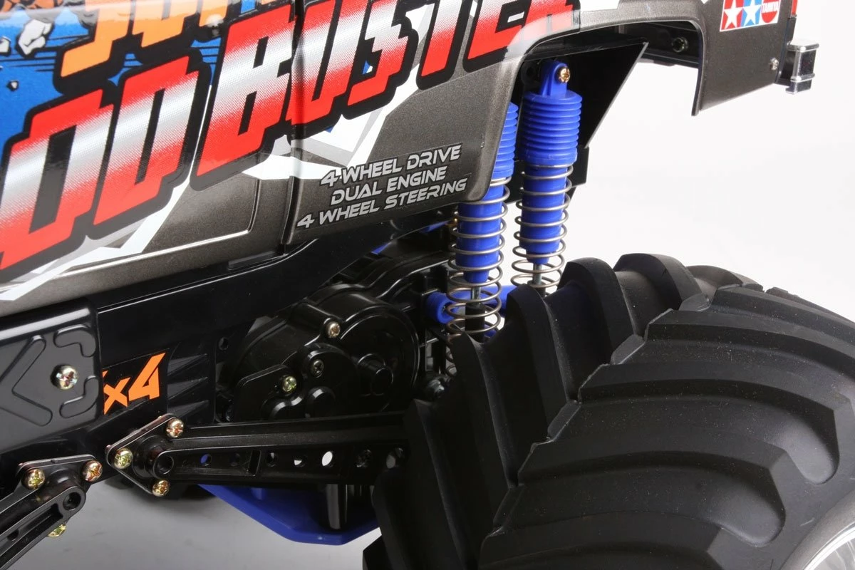 47432 | Tamiya 1/10 Super Clod Buster 4WS Electric 4WD RC Monster Truck Kit - Black - Image 8