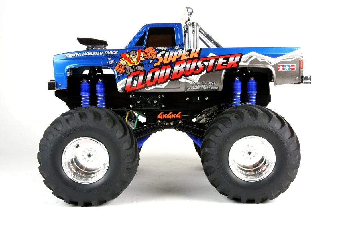 47432 | Tamiya 1/10 Super Clod Buster 4WS Electric 4WD RC Monster Truck Kit - Black - Image 11