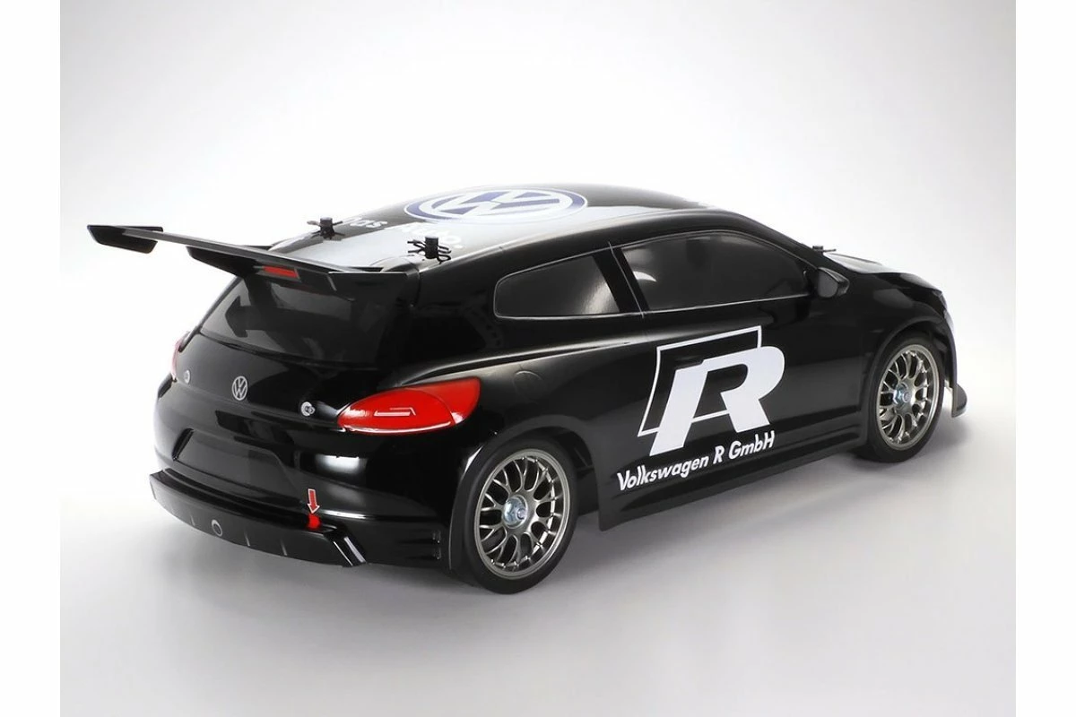 47452 | Tamiya 1/10 TT-01E Volkswagen Scirocco GT Electric On Road RC Car Kit - Black - Image 2