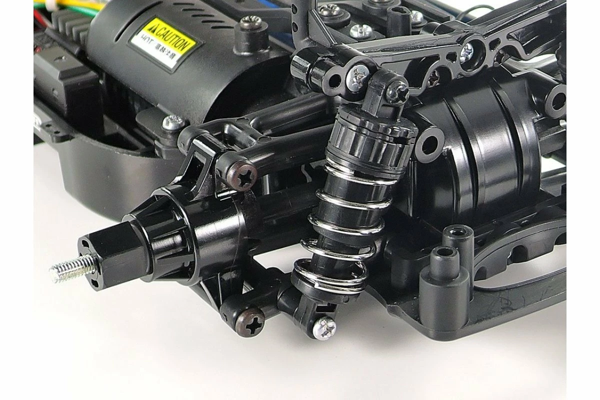 47452 | Tamiya 1/10 TT-01E Volkswagen Scirocco GT Electric On Road RC Car Kit - Black - Image 8