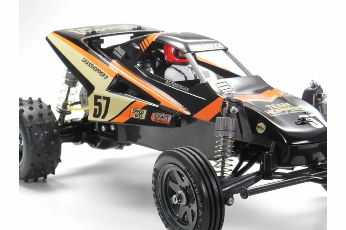 47471 | Tamiya 1/10 Grasshopper II Black Edition 2WD Electric Off Road RC Buggy Kit - Image 2